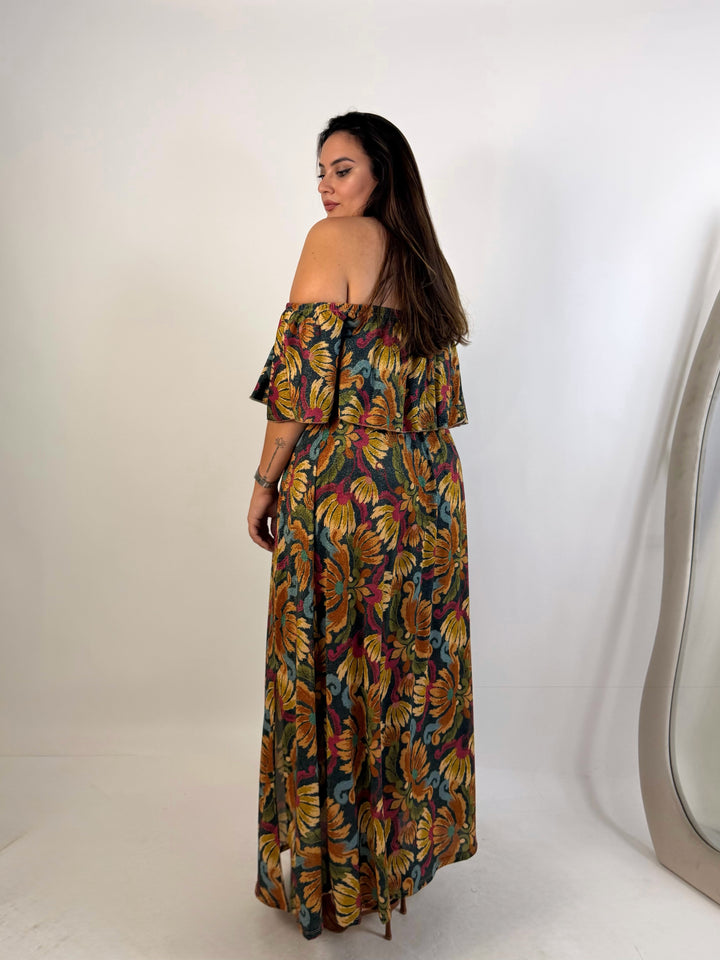 Abito in lurex “Mille fiori”