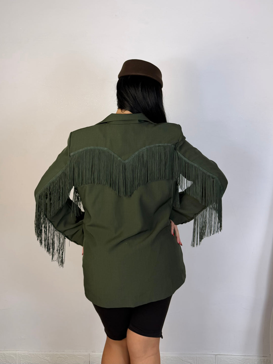 Giacca con frange “Charme”