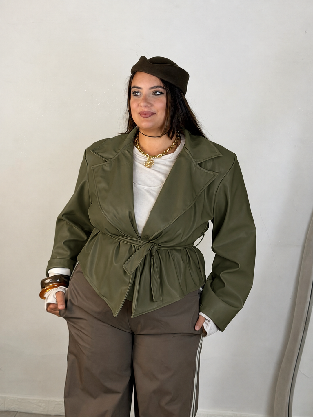 Giacca in eco pelle “Zaira”