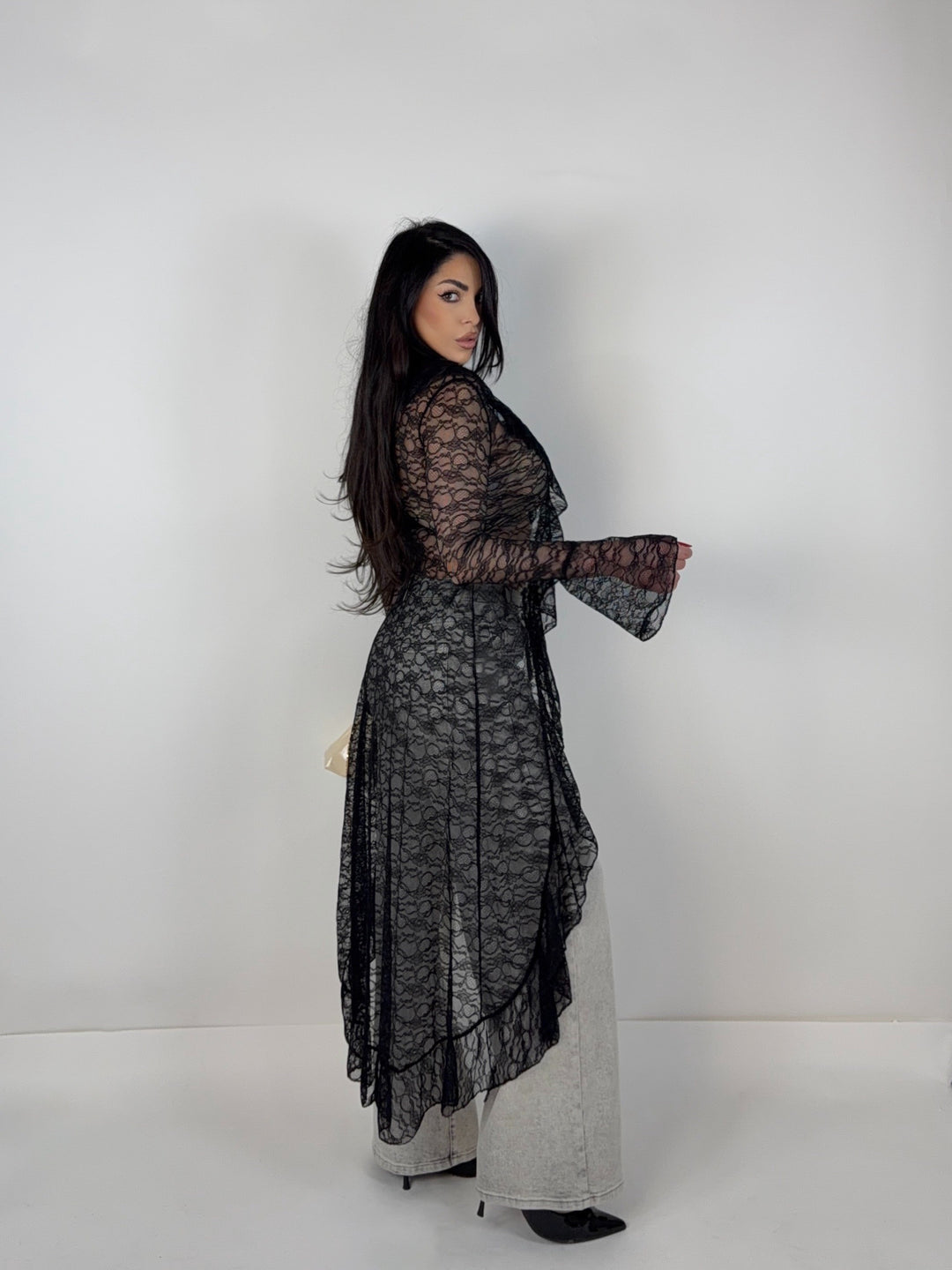 Camicia in pizzo “Aura”