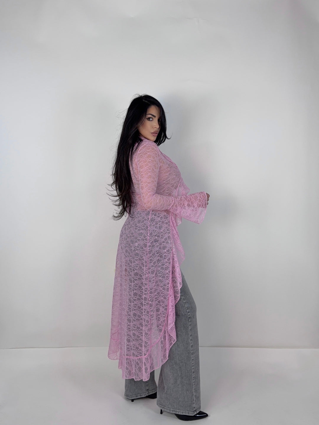 Camicia in pizzo “Aura”