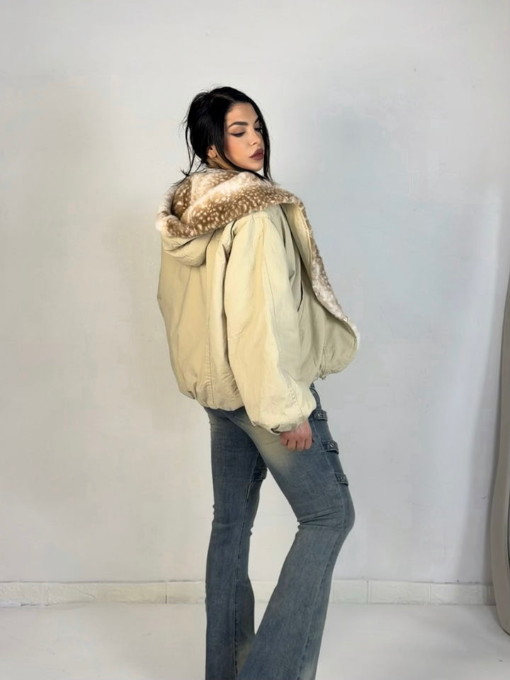 Giubbotto con eco pelliccia “Kylie”