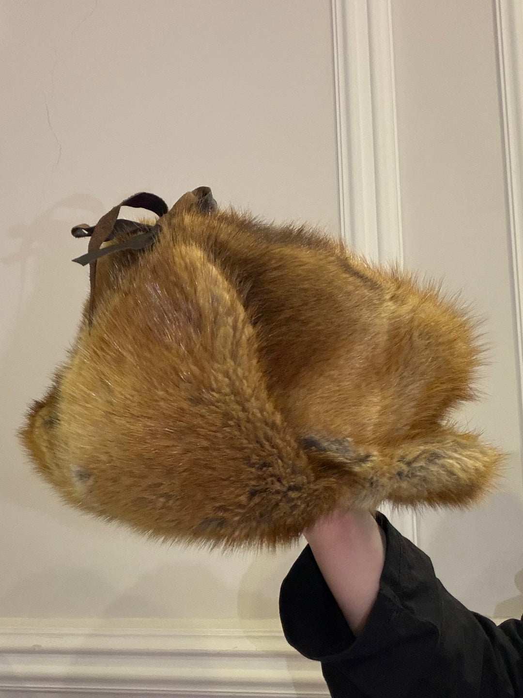 Colbacco in vera pelliccia di volpe vintage 07