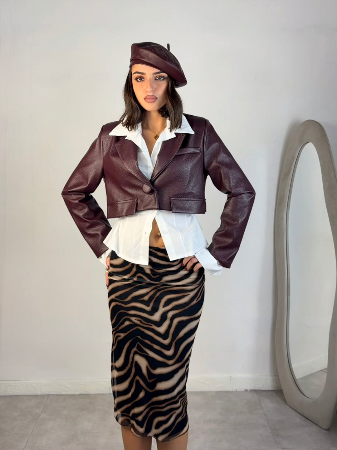 Giacca in eco pelle “Megan”