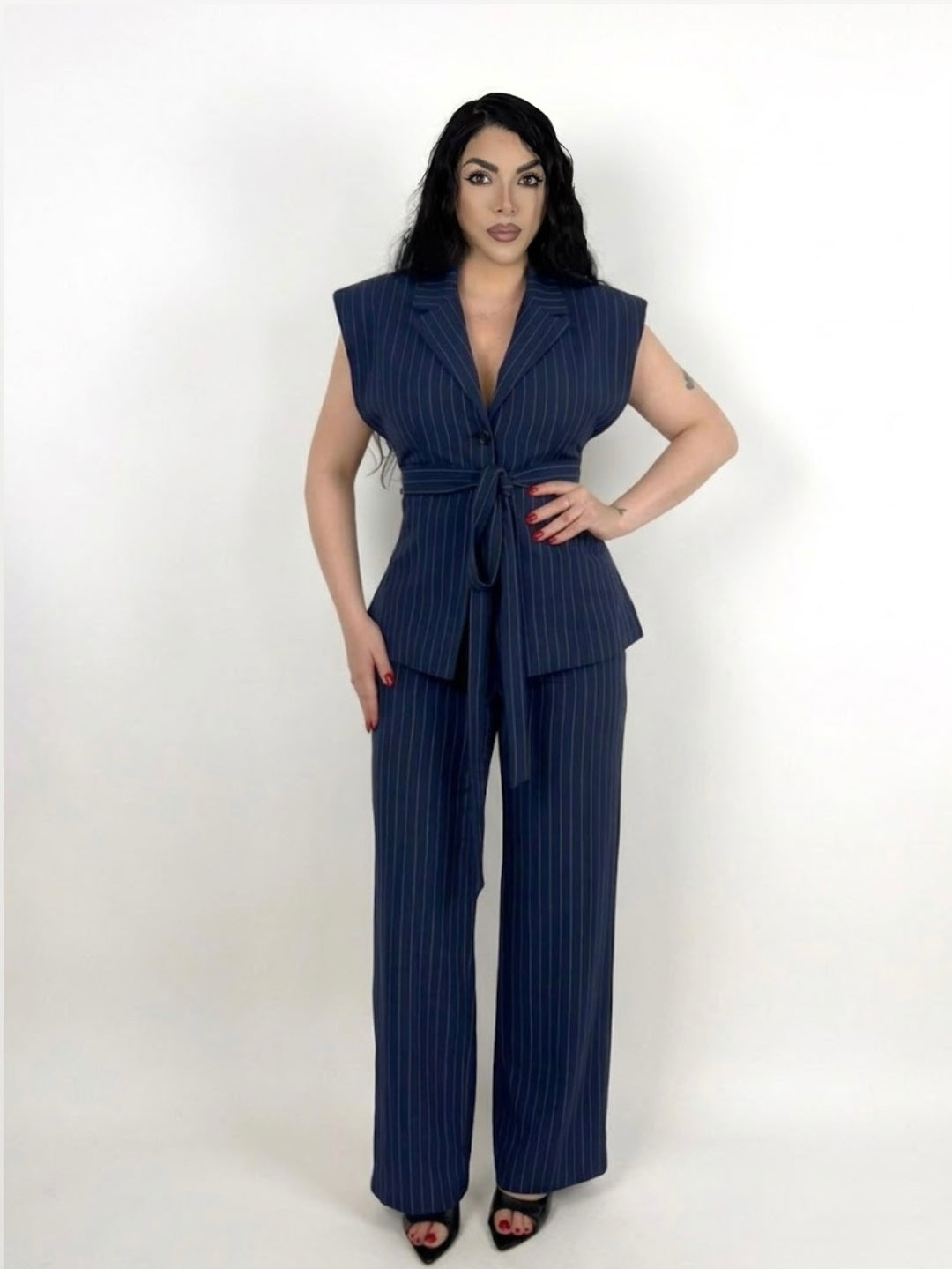 Tailleur gessato “Vittoria”