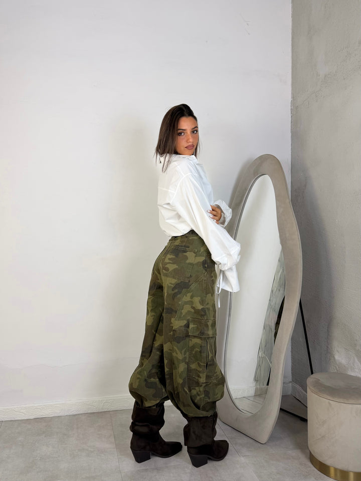 Jeans balloon rigidi “Military”