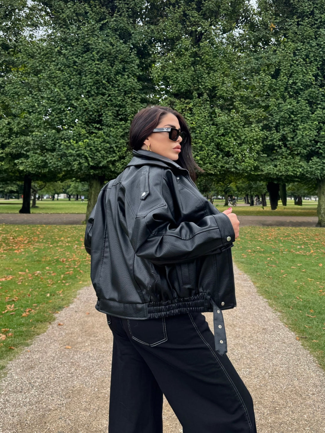 Giubbotto chiod in eco pelle “Rebel”