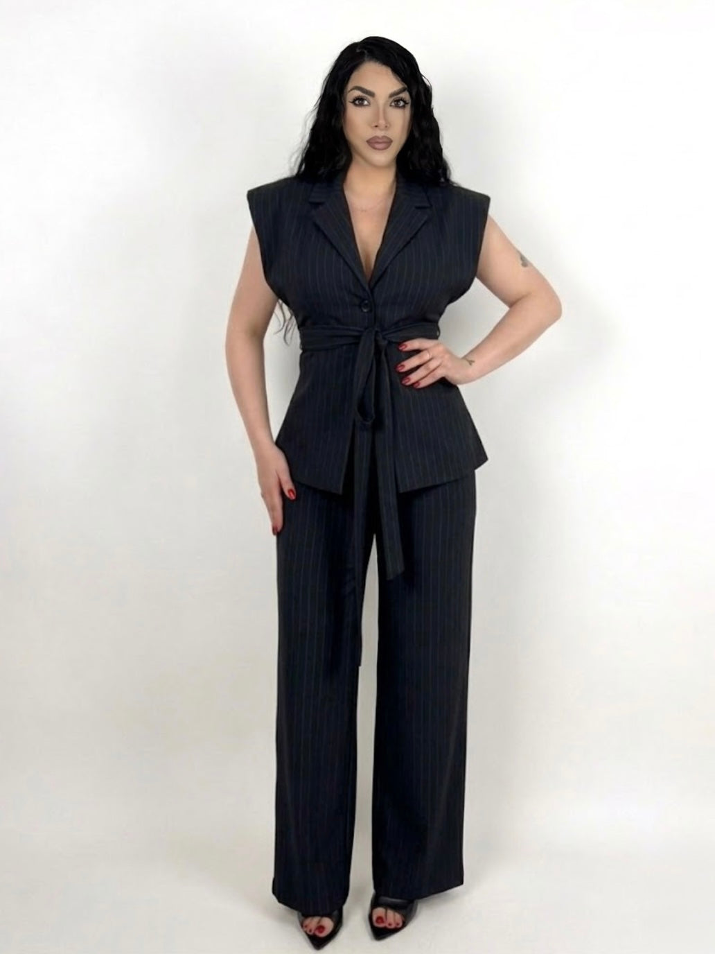 Tailleur gessato “Vittoria”