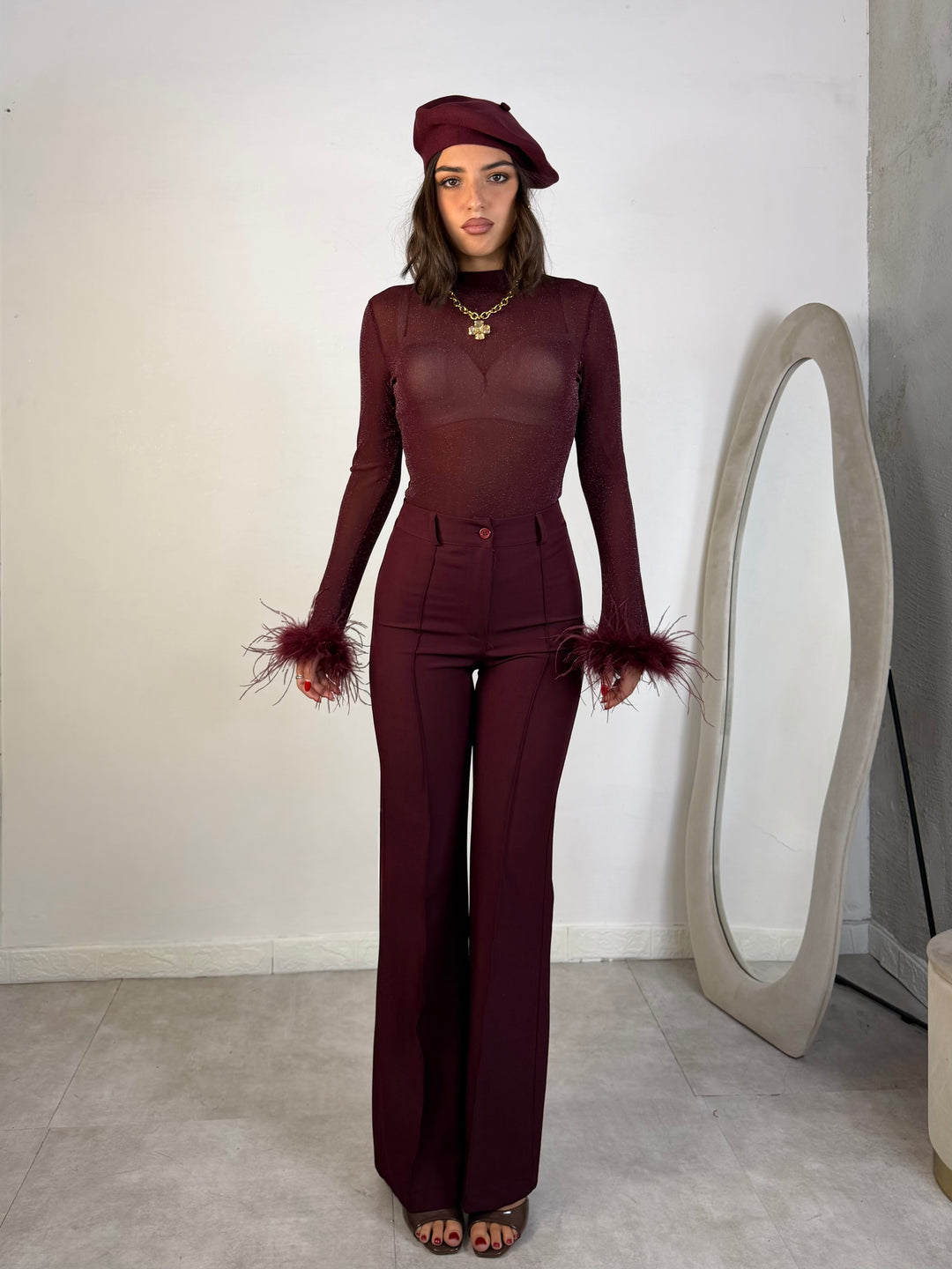 Pantaloni a zampa “Seraphine”