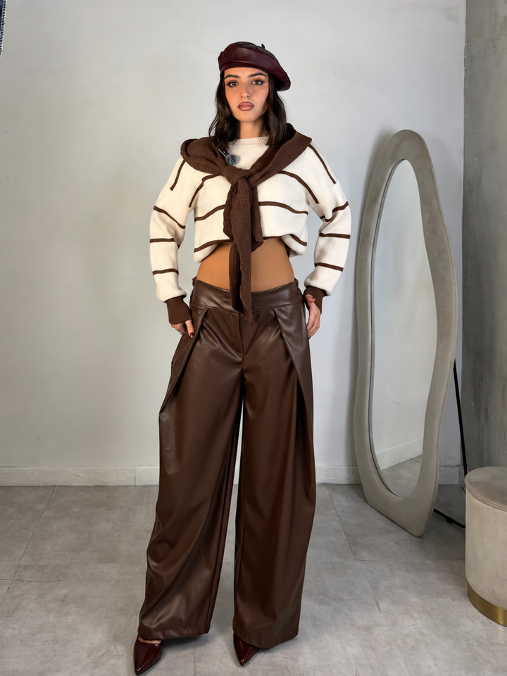 Pantaloni in eco pelle “Jolie”