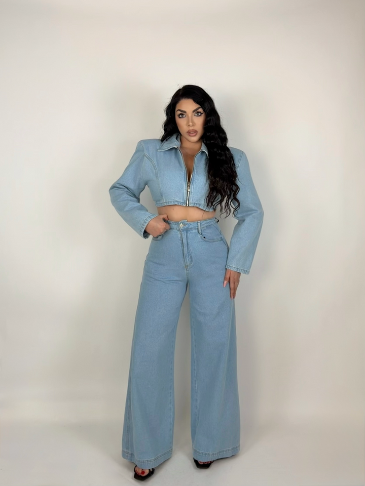 Coordinato in jeans “Sky”