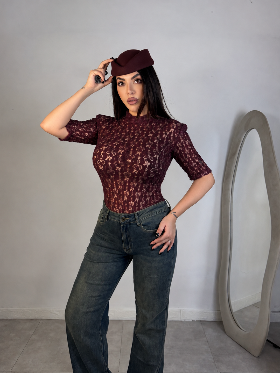 Body in pizzo “Romance”