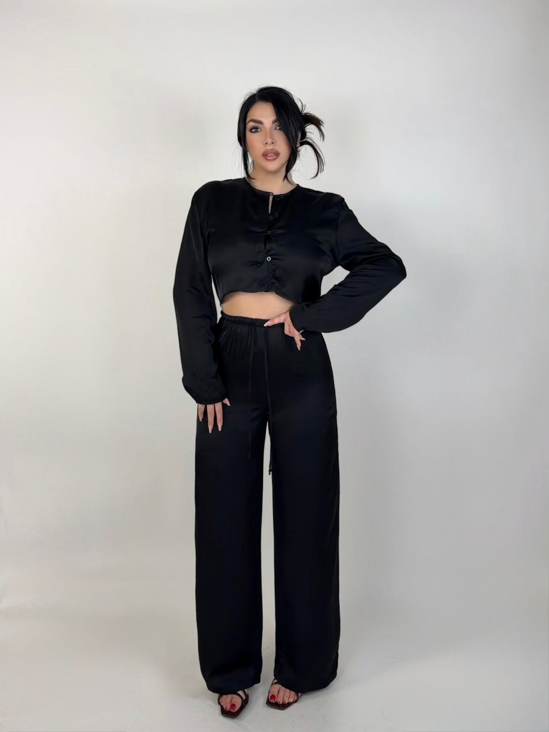 Coordinato in raso JustWest “Melissa”