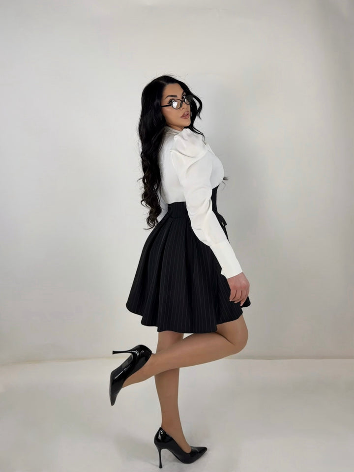 Abito con bottoni gioiello “Bon Ton”