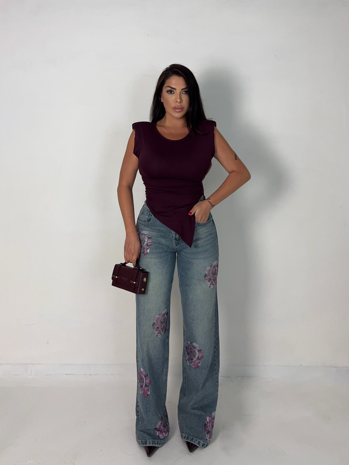 Jeans wide leg “Icona”