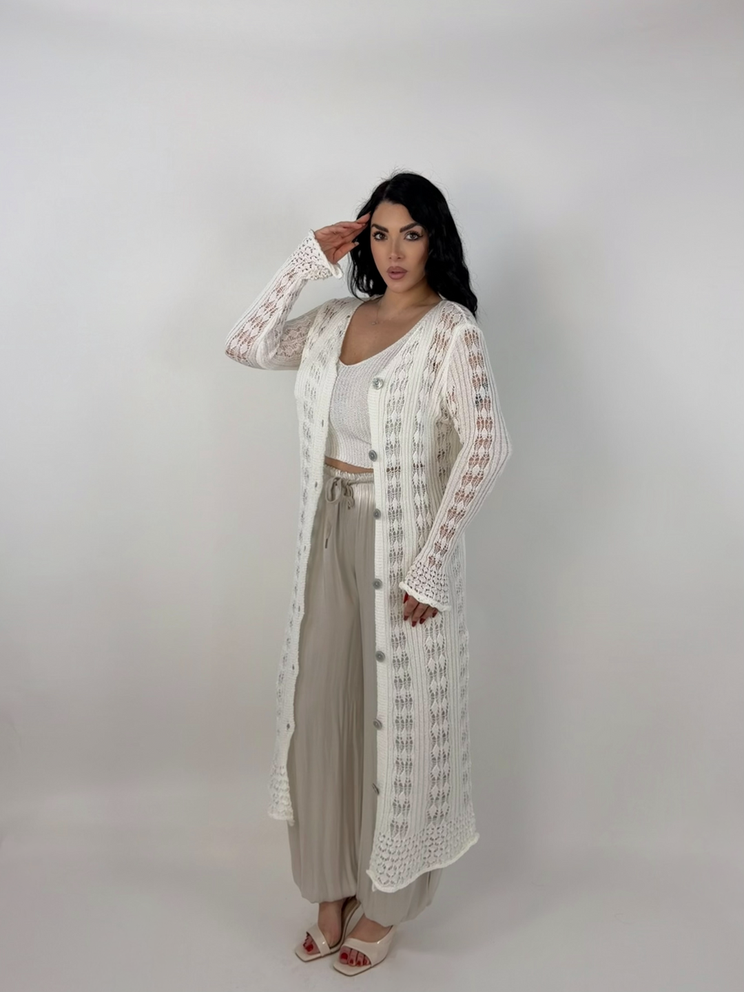 Cardigan in filo “Ritual”