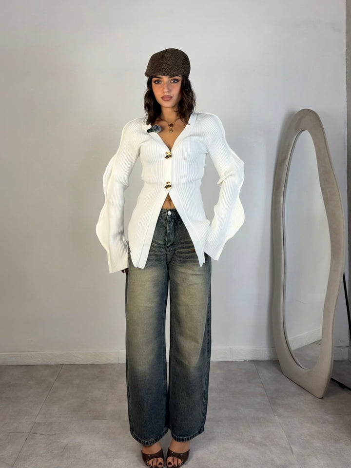 Jeans buggy sabbiato “Vintage washed”
