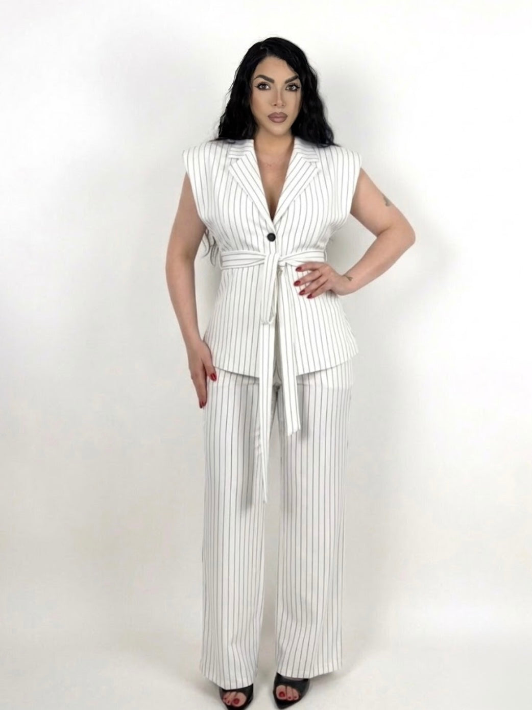 Tailleur gessato “Vittoria”