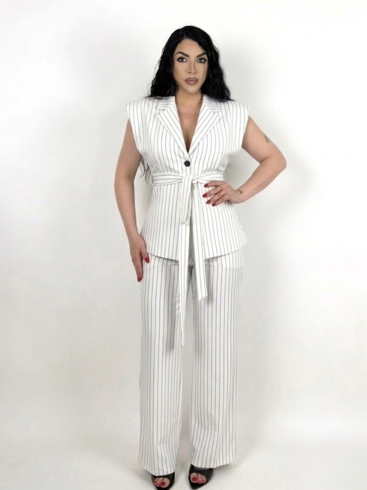 Tailleur gessato “Vittoria”