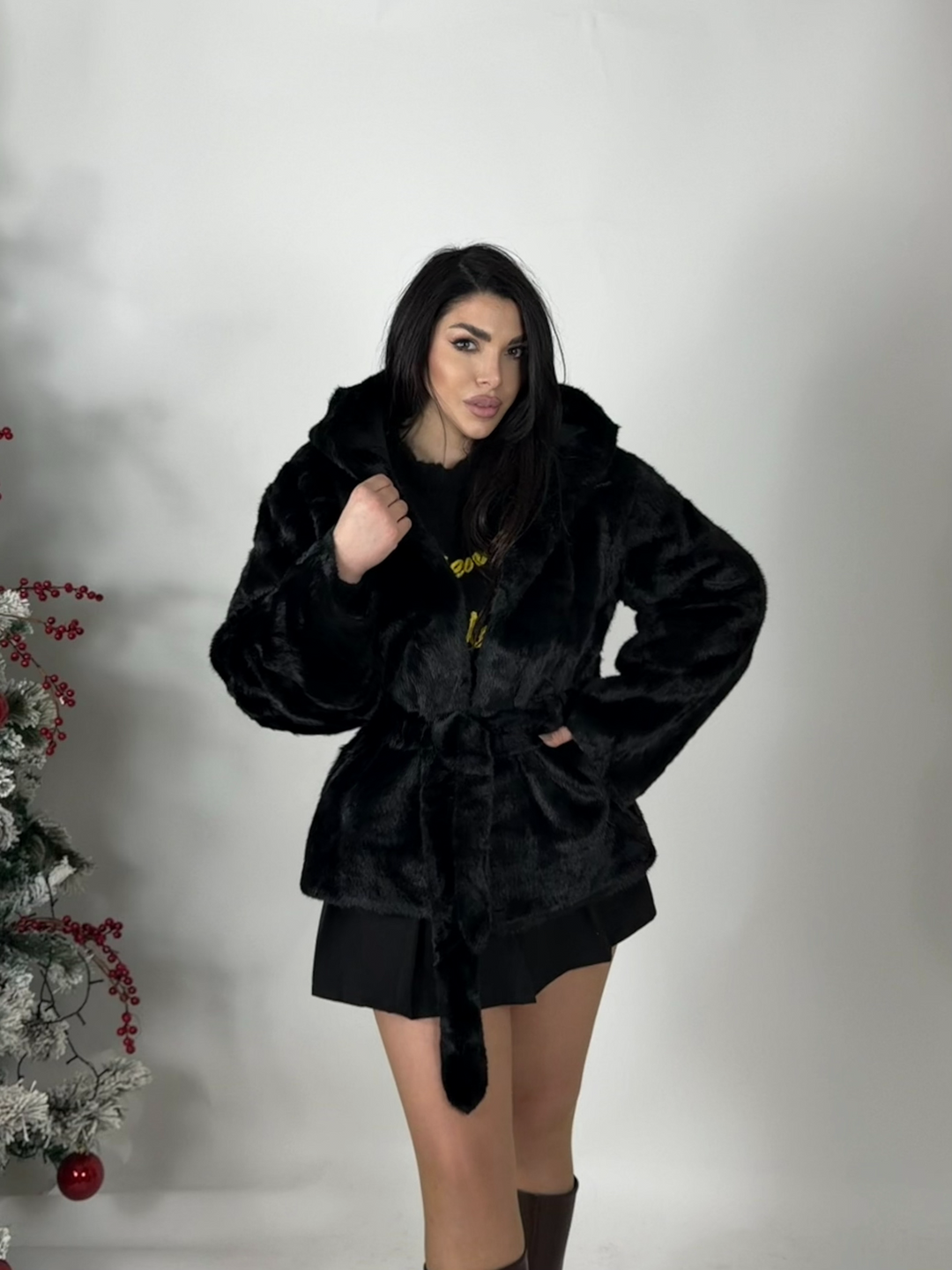 Eco pelliccia effetto visone “Queen”