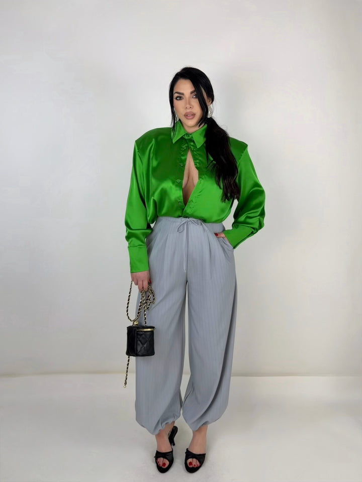 Pantaloni gessati balloon “Power”