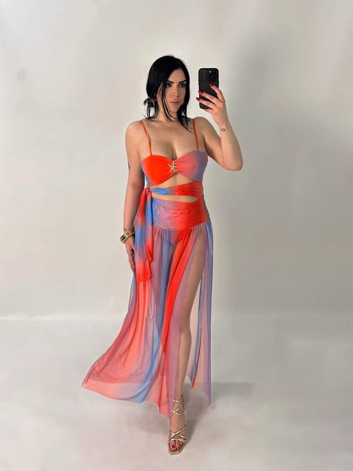 Costume intero e gonna copricostume “Marina”