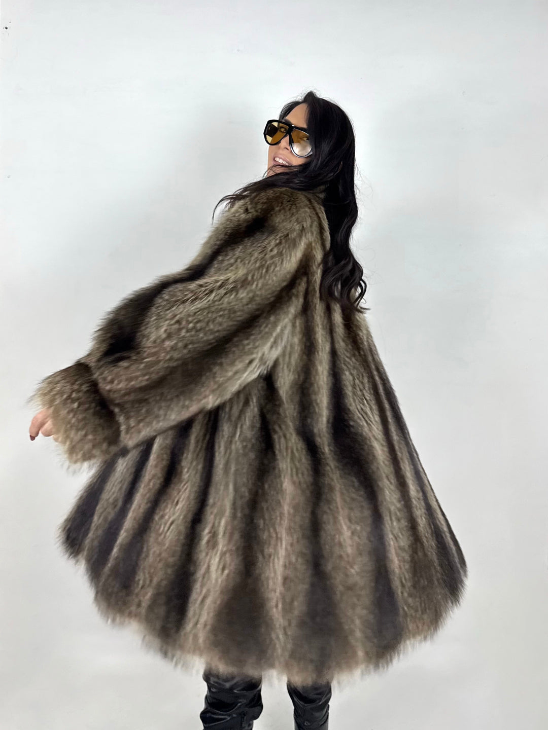 Pelliccia in marmotta Vintage 43