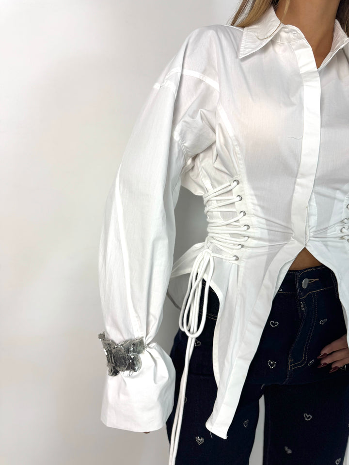Camicia con lacci “Britney”