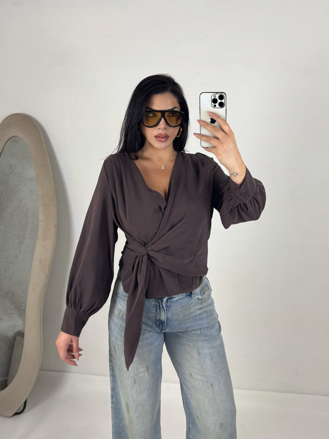 Camicia con nodo “Eva”