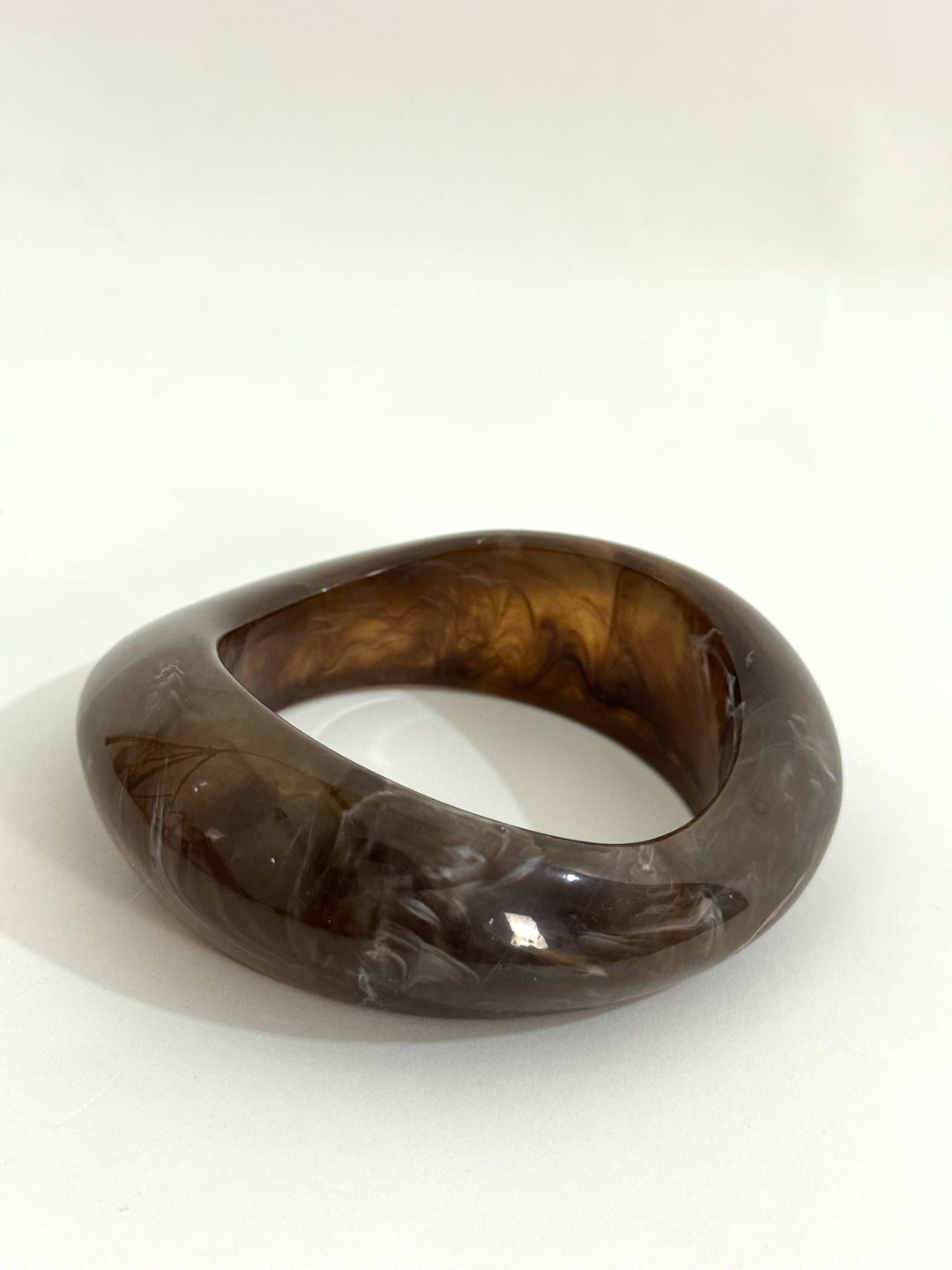 Bracciale rigido marrone