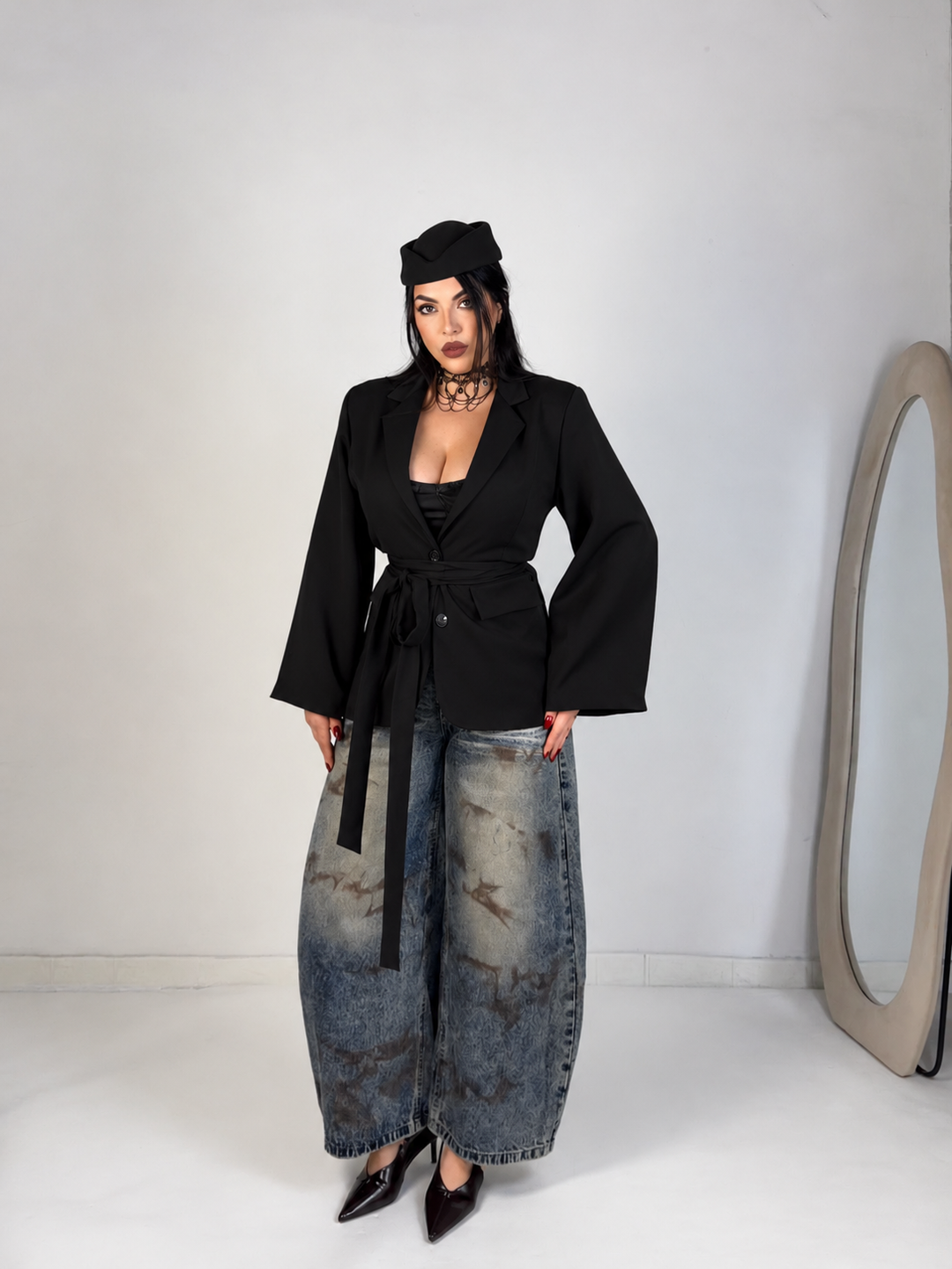 Giacca con fusciacca “Nyx”