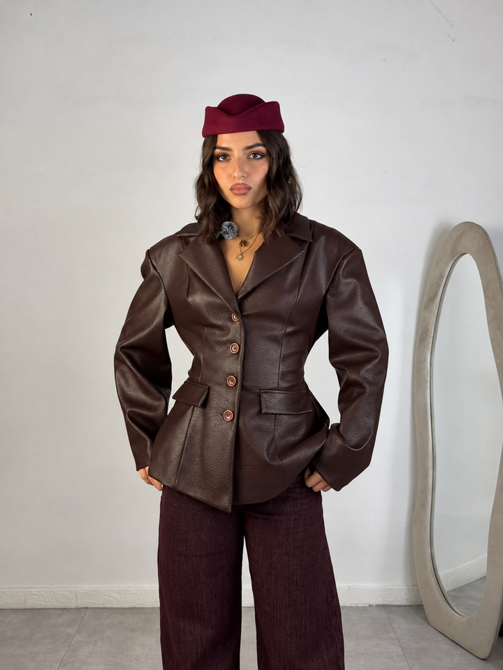 Giacca in eco pelle “Luxe”