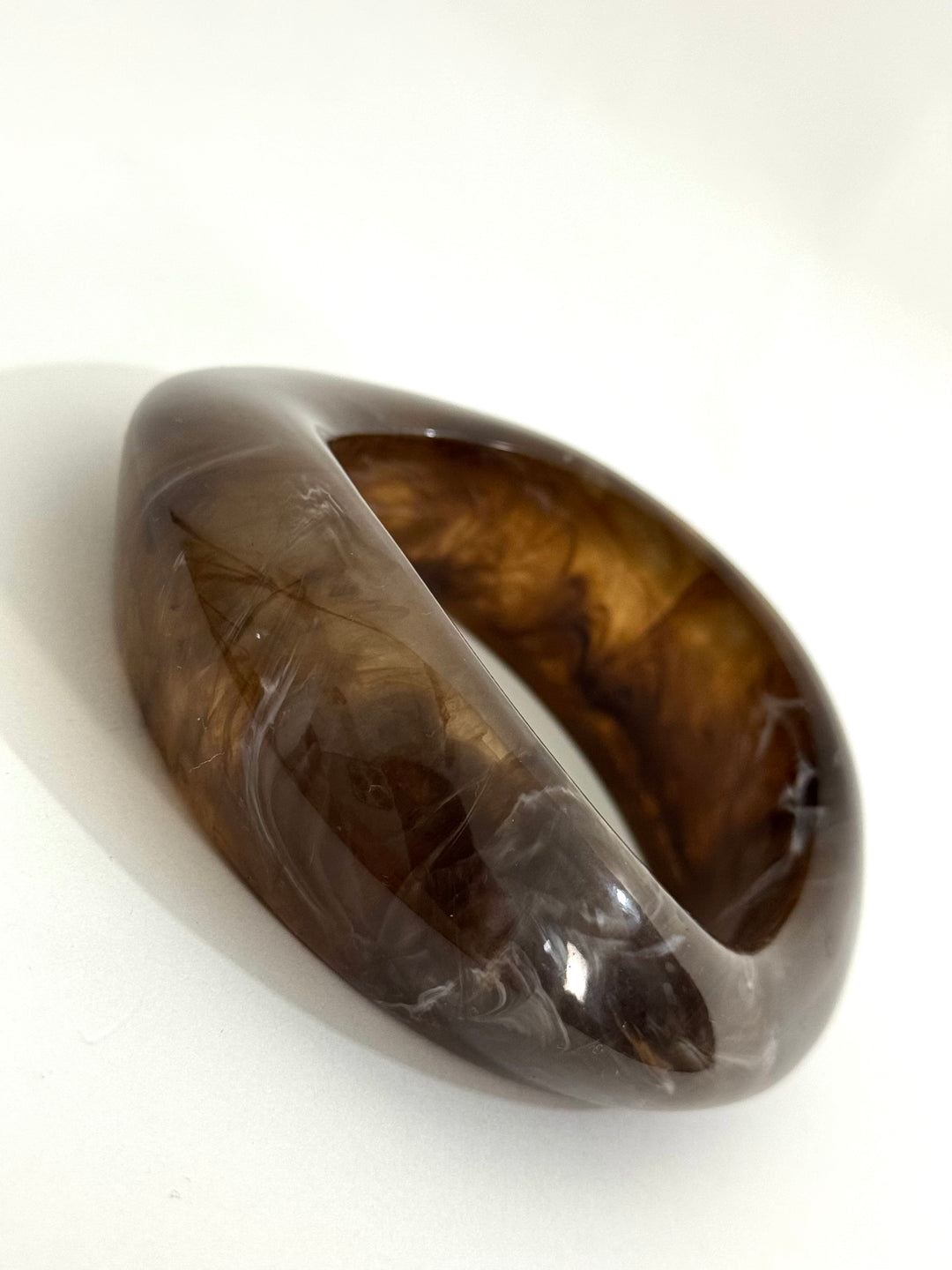 Bracciale rigido marrone