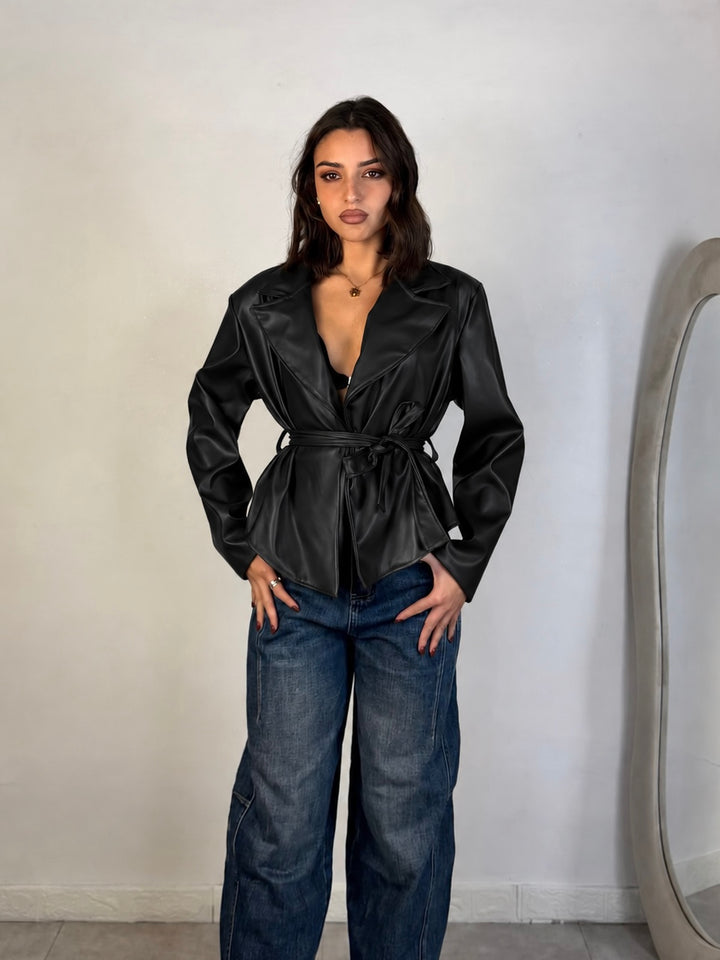 Giacca in eco pelle “City”