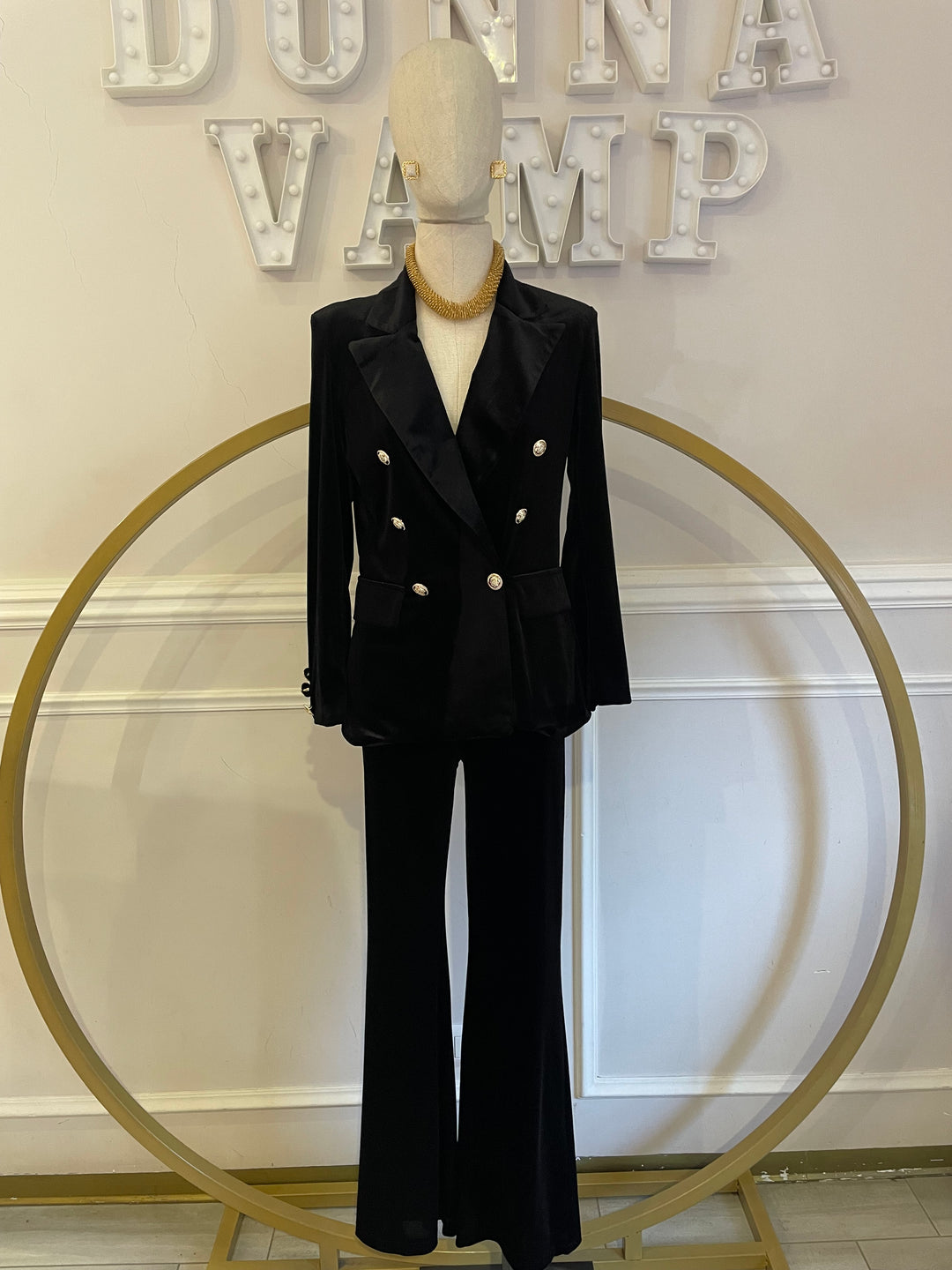 Tailleur in velluto “Virginia”