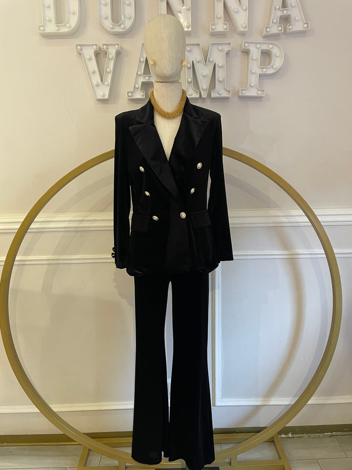 Tailleur in velluto “Virginia”