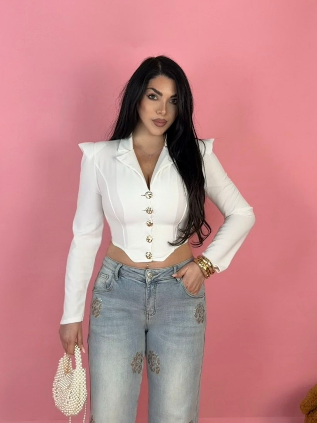 Camicia effetto giacca “Glam”