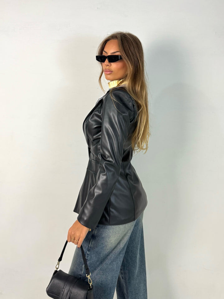 Giacca in eco pelle “City”