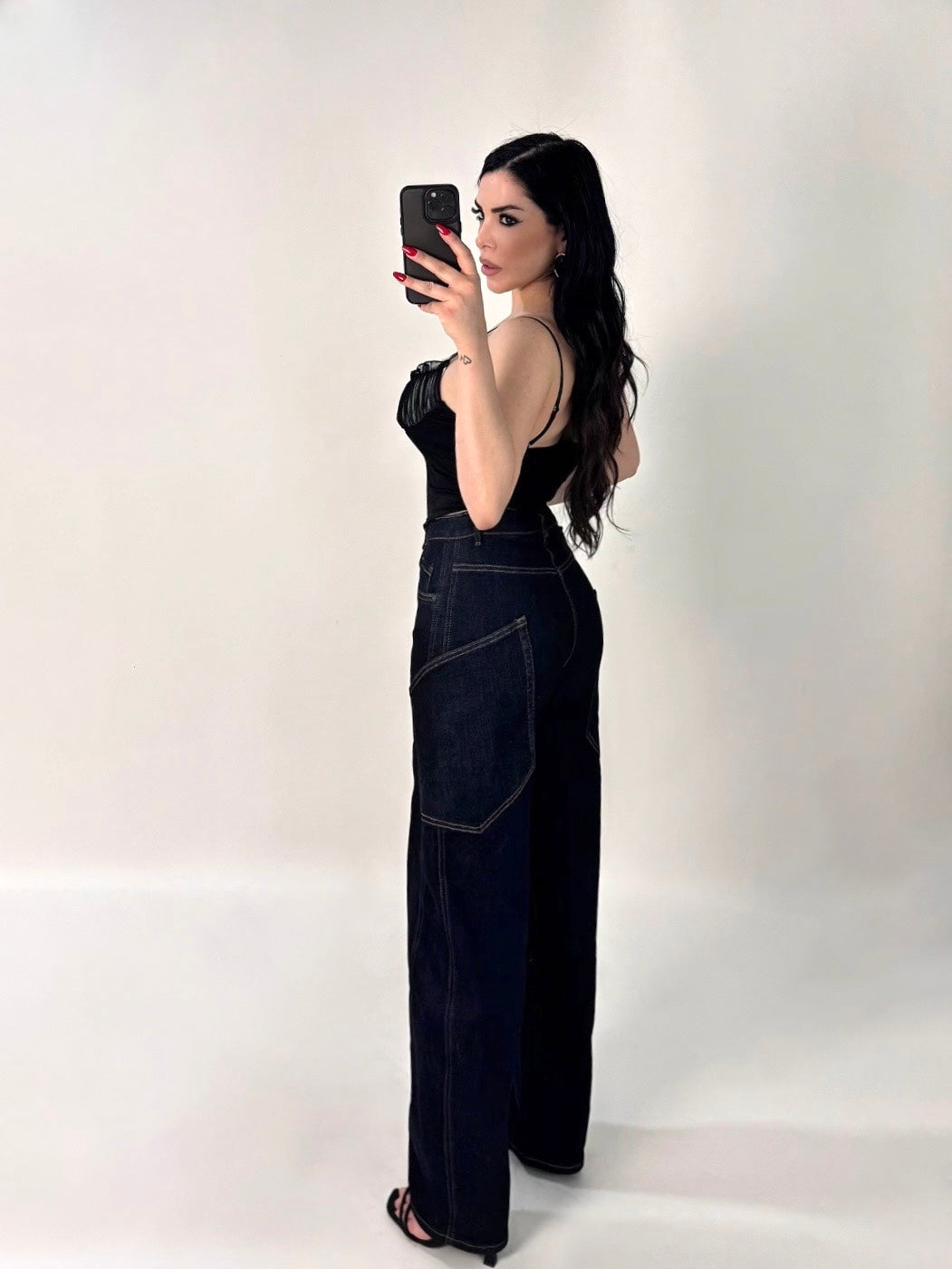 Jeans scuro balloon “Vittoria”