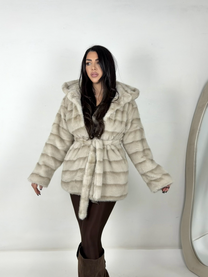 Eco pelliccia effetto visone “Queen”