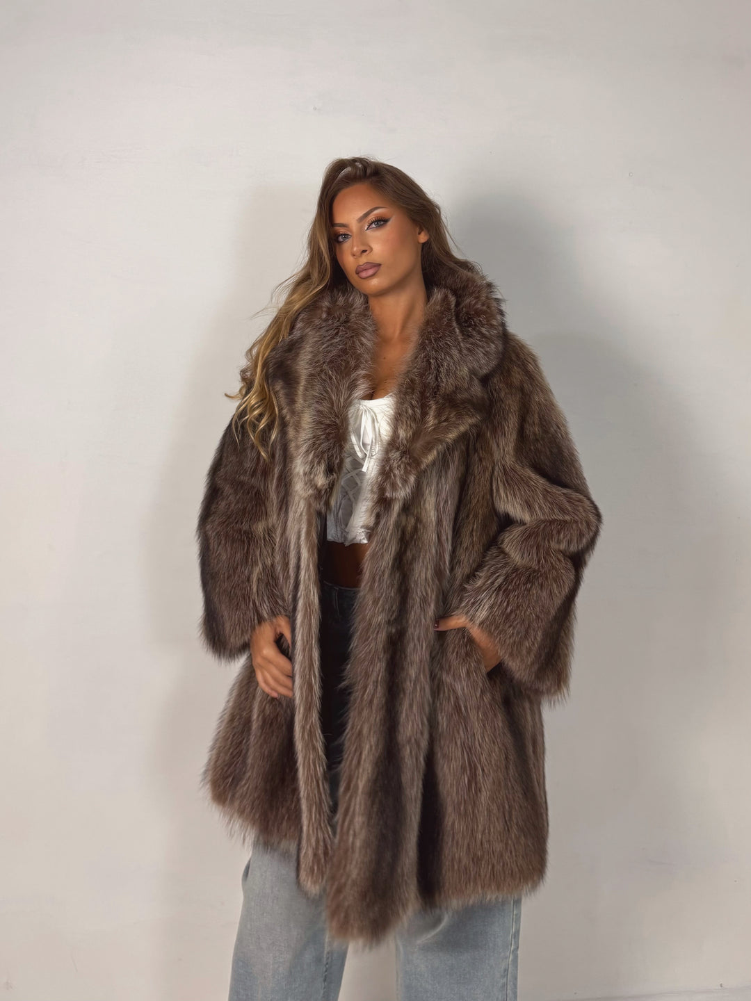 Pelliccia in marmotta Vintage 00
