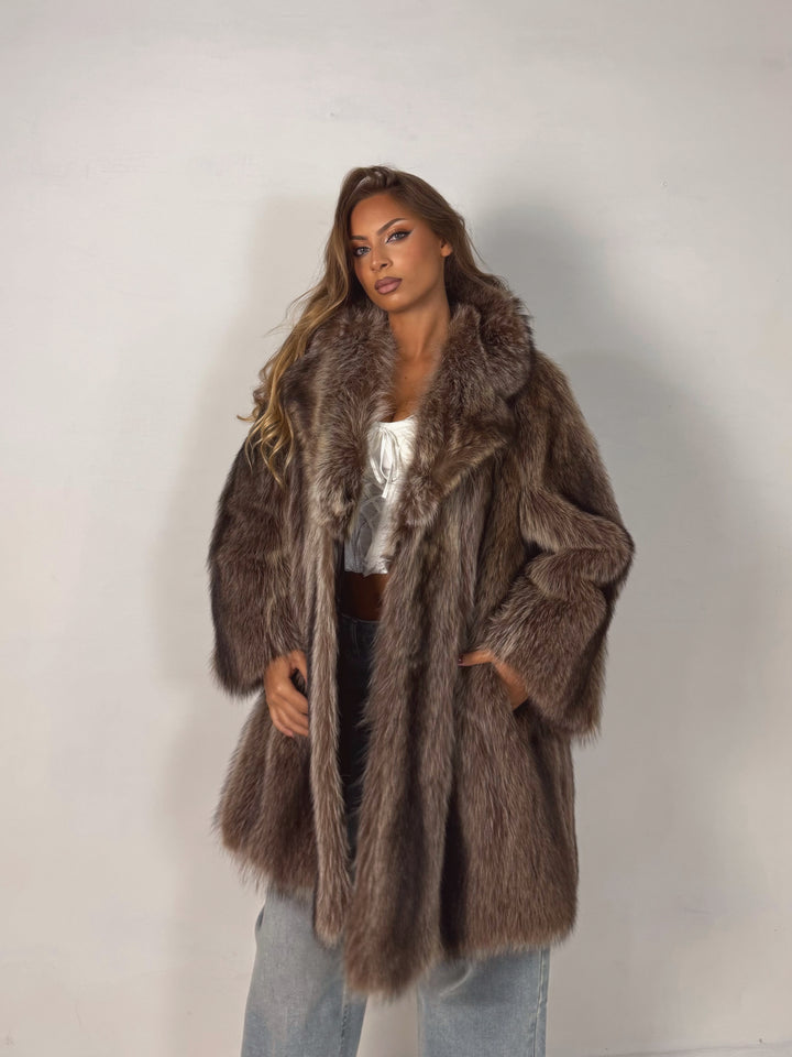 Pelliccia in marmotta Vintage 00