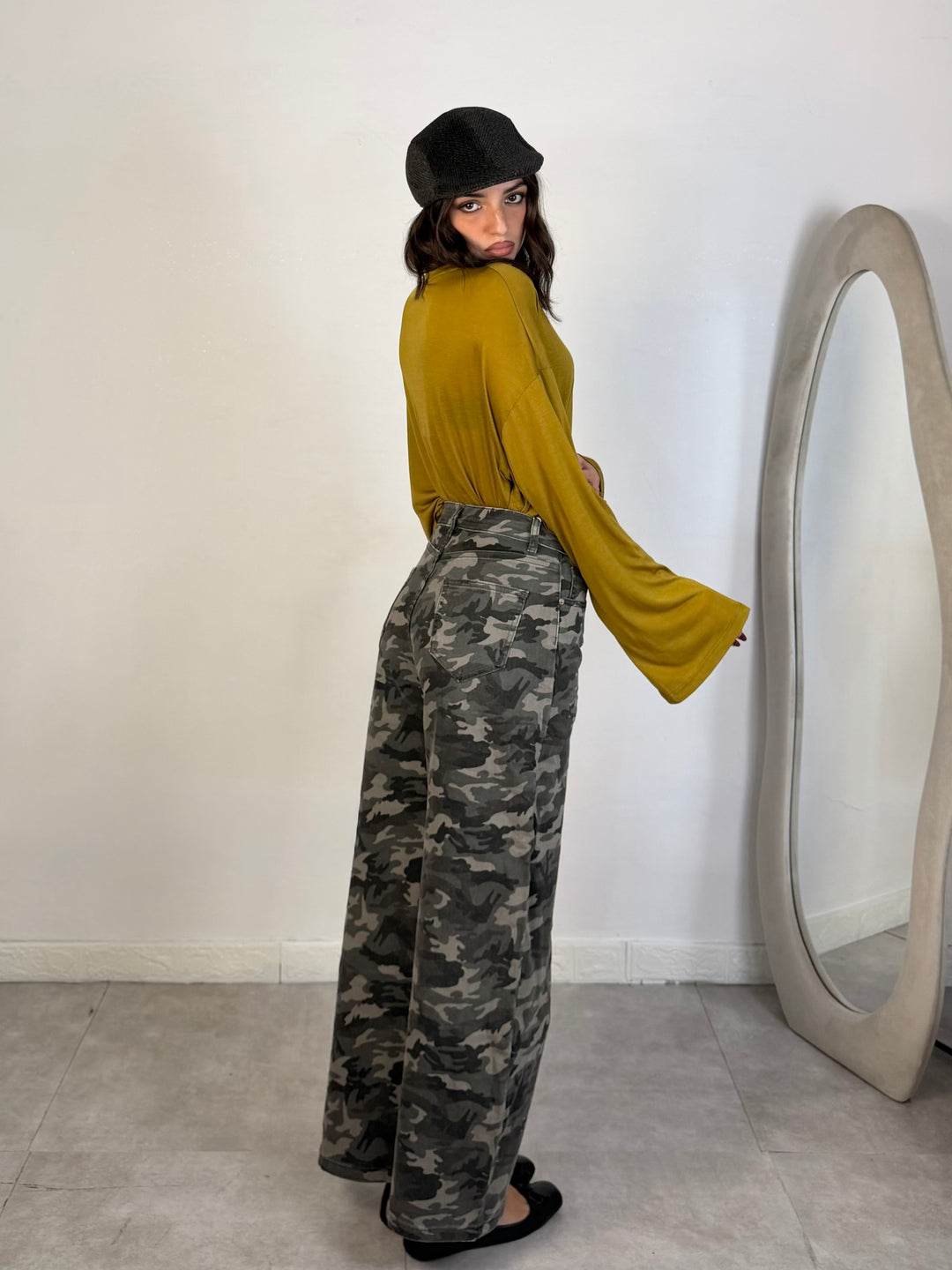 Jeans baggy militare