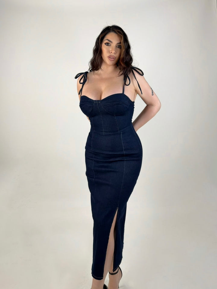 Abito in jeans “Fiocco”