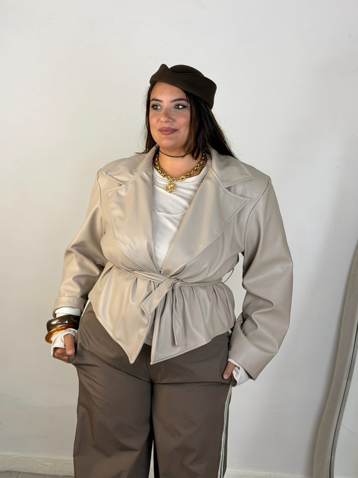 Giacca in eco pelle “Zaira”