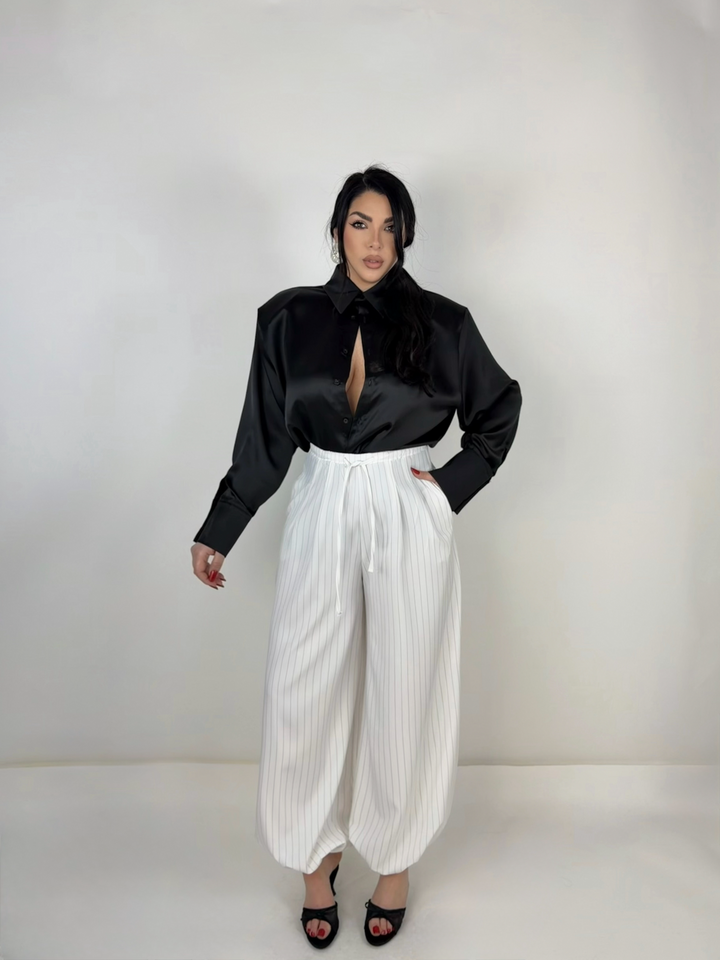 Pantaloni gessati balloon “Power”