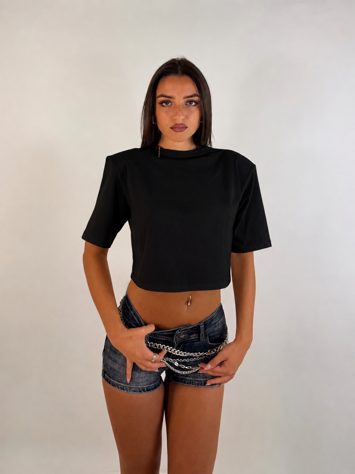 T shirt con spalline “Icon”