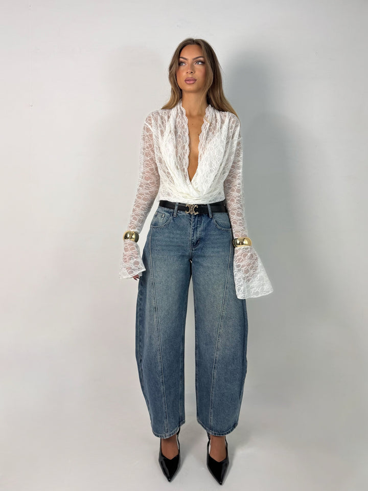 Jeans balloon sabbiati “Naomi”