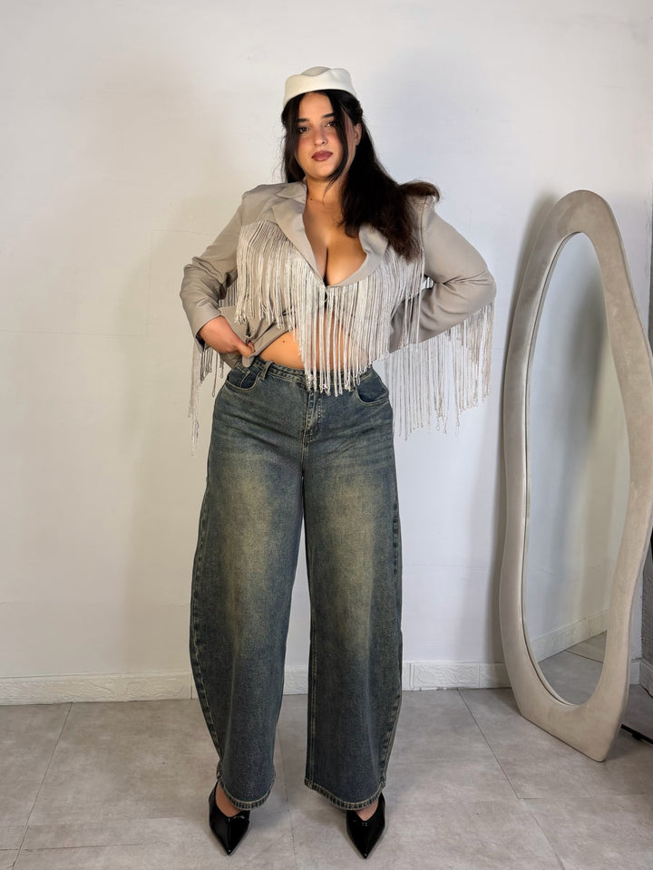 Jeans balloon sabbiati “Juicy”