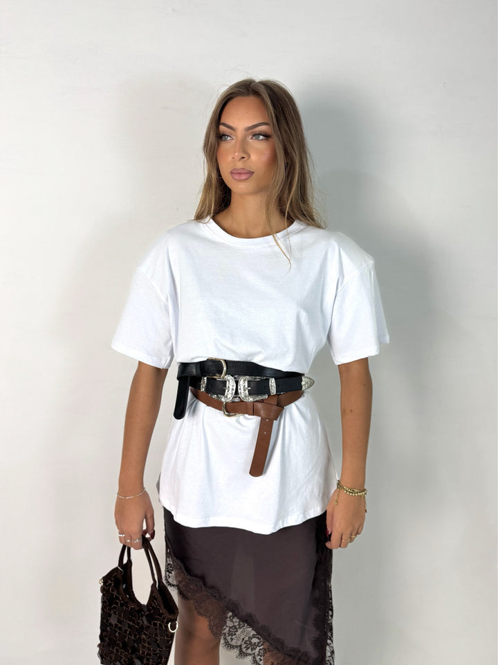 Maxi t shirt con spalline “Lauren”